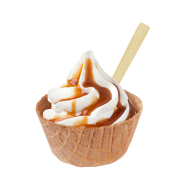 Sundae Caramel,Soft Ice Corner,Angelo,Good Choice;Small 2,85 - Large 3,35