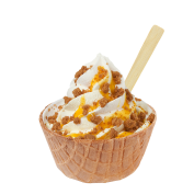 Sundae Extra Eggnog Lotus,Soft Ice Corner,Angelo,Good Choice;Small 3,35 - Large 3,85