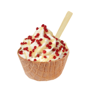 Sundae Extra Cheesecake Raspberry,Soft Ice Corner,Angelo,Good Choice;Small 3,35 - Large 3,85