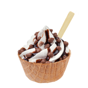 Sundae Extra Chocolate Daim,Soft Ice Corner,Angelo,Good Choice;Small 3,35 - Large 3,85