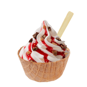 Sundae Extra Raspberry KitKat,Soft Ice Corner,Angelo,Good Choice;Small 3,35 - Large 3,85