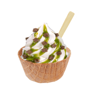 Sundae Extra Pistachio Brownie,Soft Ice Corner,Angelo,Good Choice;Small 3,35 - Large 3,85