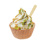 Sundae Extra Pistachio Crunch,Soft Ice Corner,Angelo,Good Choice;Small 3,35 - Large 3,85