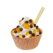 Sundae Extra Mango Brownie,Soft Ice Corner,Angelo,Good Choice;Small 3,35 - Large 3,85