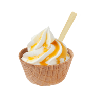 Sundae Mango-Passion,Soft Ice Corner,Angelo,Good Choice;Small 2,85 - Large 3,35