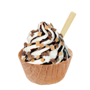 Sundae Extra Chocolate KitKat,Soft Ice Corner,Angelo,Good Choice;Small 3,35 - Large 3,85