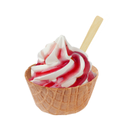 Sundae Raspberry,Soft Ice Corner,Angelo,Good Choice;Small 2,85 - Large 3,35