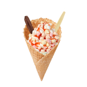 Super Cone Strawberry Marshmallow,Soft Ice Corner,Angelo,Good Choice;4,95