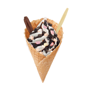 Super Cone Chocolate Marshmallow Oreo,Soft Ice Corner,Angelo,Good Choice;4,95
