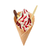 Super Cone Red Fruit Meringue,Soft Ice Corner,Angelo,Good Choice;4,95